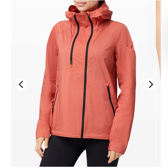 Lululemon On the Trails Jacket Sz 10 in Rustic Coral - Picture 1 of 16
